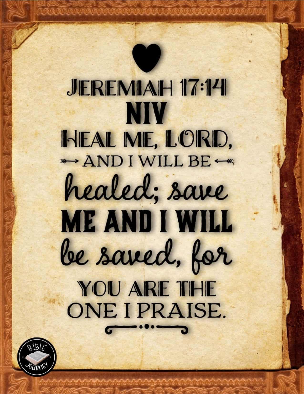 Jeremiah 17 14 Image Of Hope And Healing In Times Of Trouble