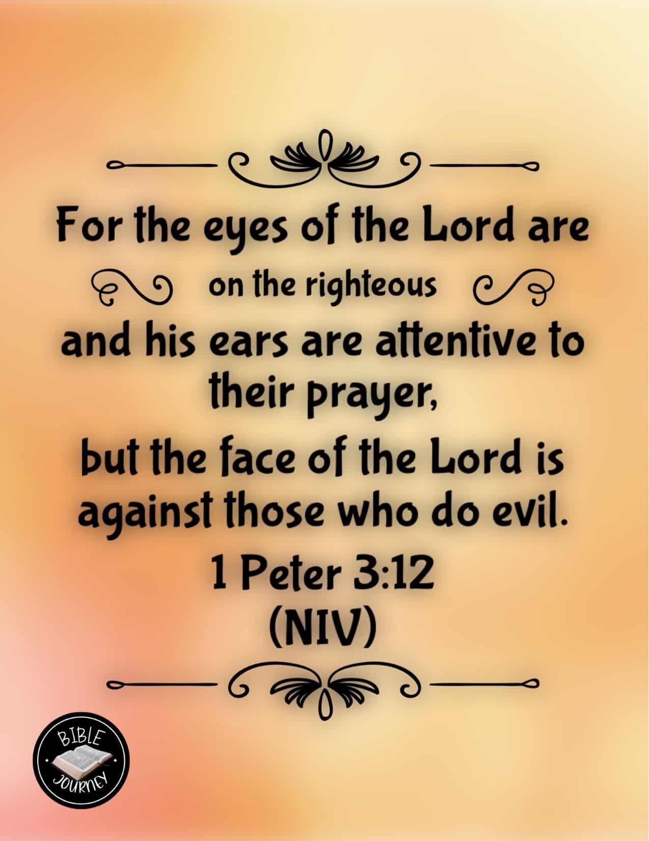 1-peter-3-12-niv-picture-bible-verse