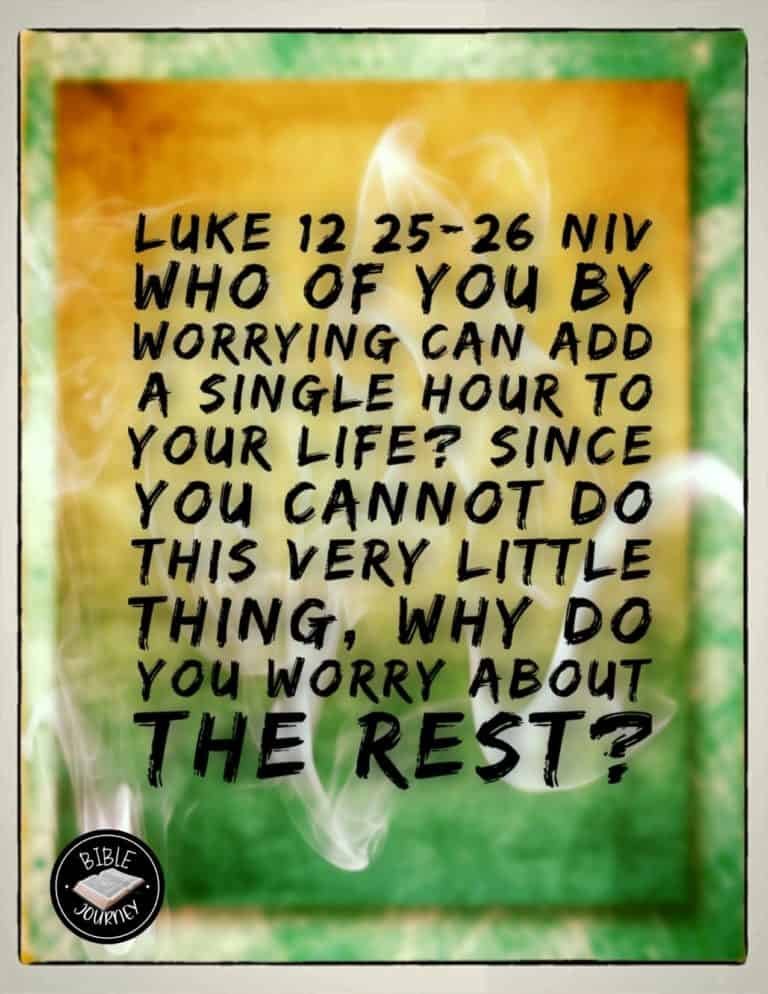 Picture Bible Verses-9 Luke 12:25-26 NIV. Picture Bible Verse.