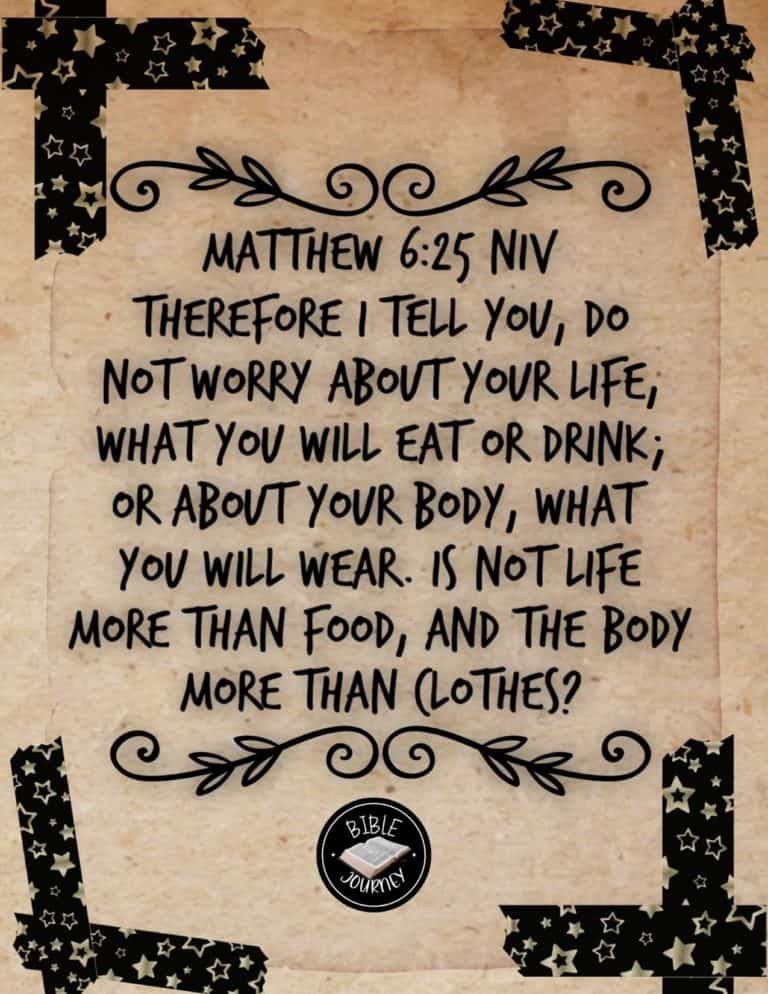 Picture Bible Verses-10 Matthew 6:25 NIV - Bible Verse Image