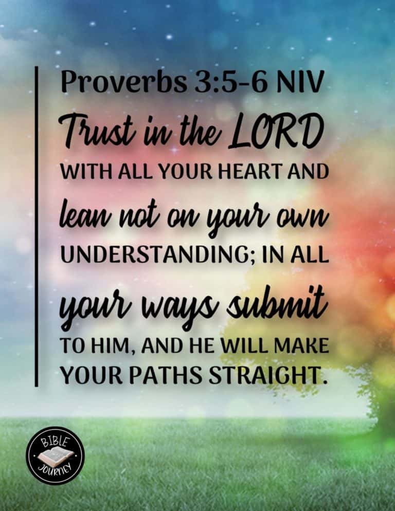 Best Bible Verses - Proverbs 3:5-8