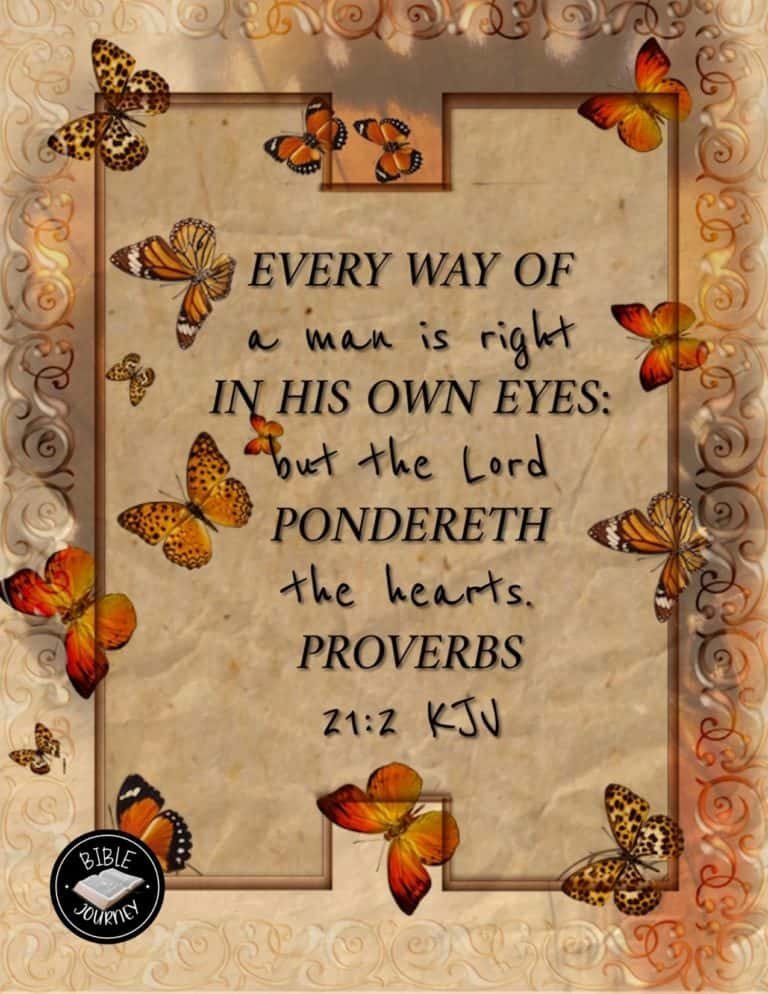 Picture Bible Verses-11 Proverbs 21:2 KJV - Bible Verse Image