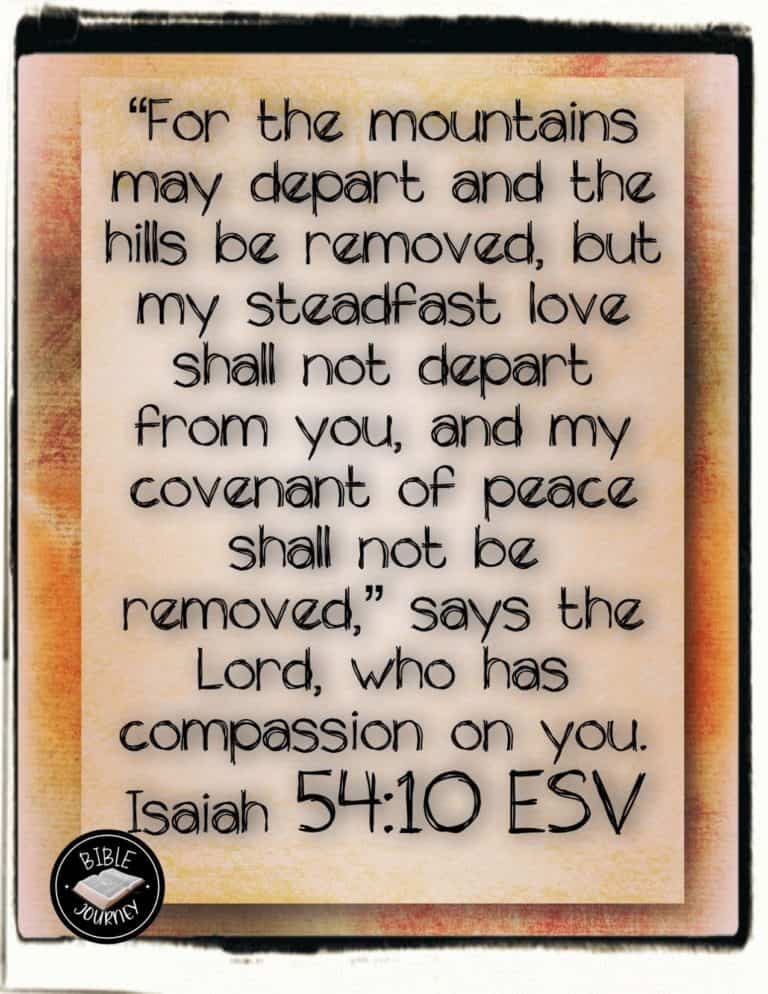 Isaiah 54:10 ESV Bible Verse About Promises