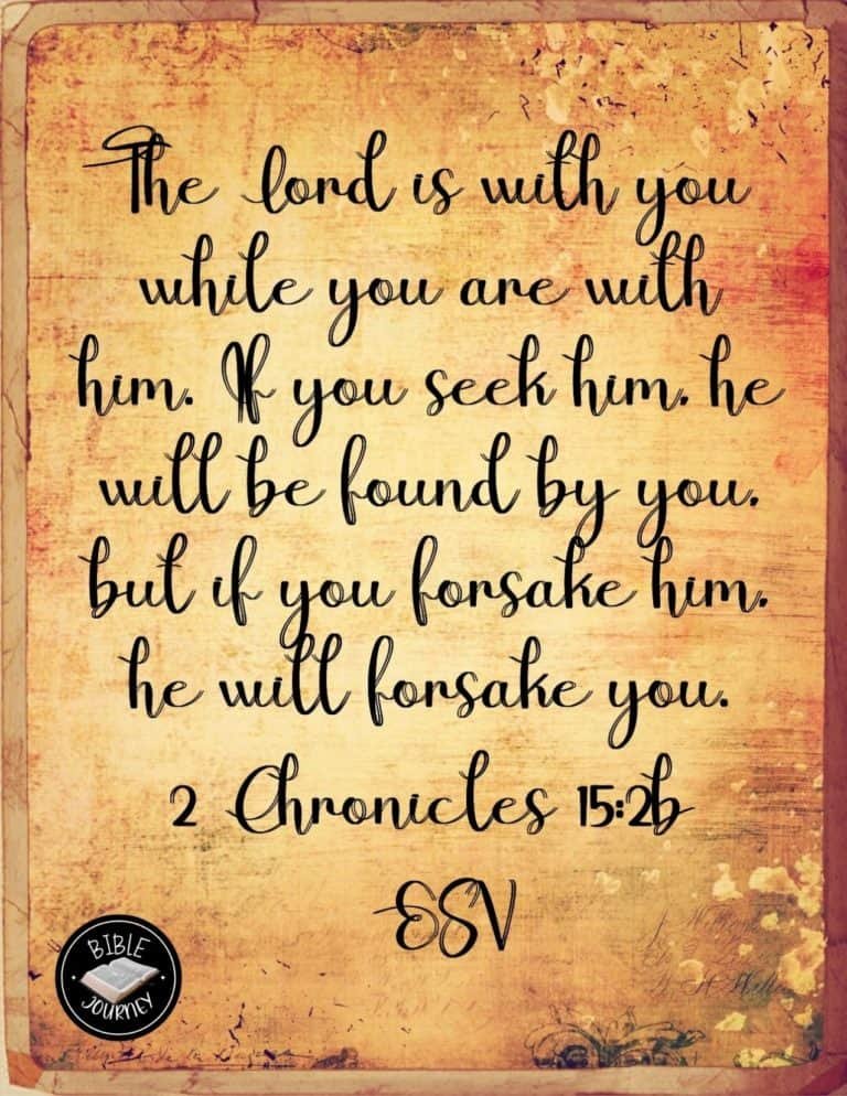Picture Bible Verses-12 2 Chronicles 15:2 ESV. Bible Verse Image for Sharing.
