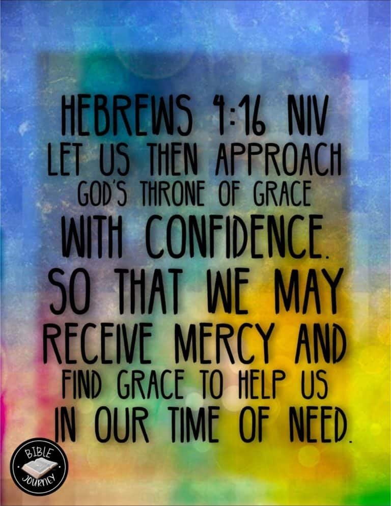 Picture Bible Verses-12 Hebrews 4:16 NIV - Bible Verse on Image Background.
