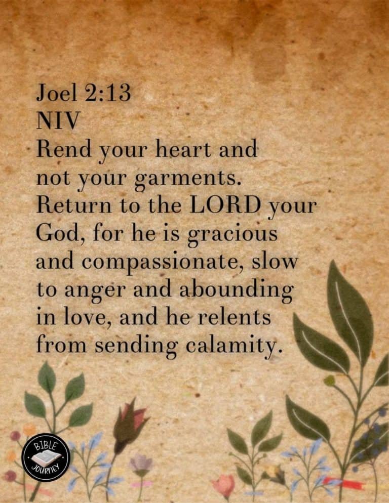 Hundreds of Beautiful Picture Bible Verses-7 Joel 2:13 NIV Picture Bible Verse