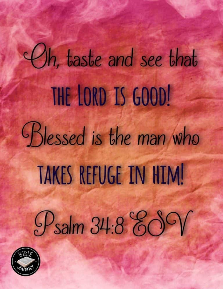 Psalm 34:8 ESV Blessing Bible Verse