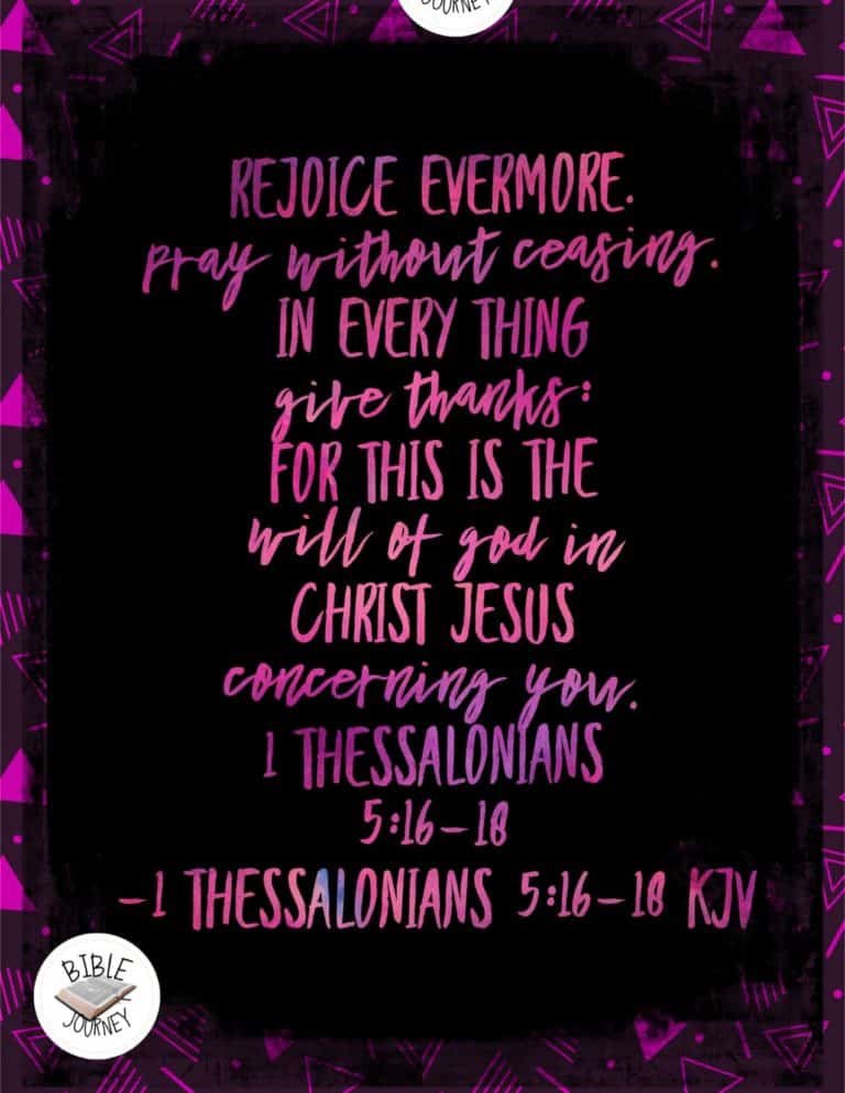 Picture Bible Verses-2 1 Thessalonians 5:16-18 KJV Picture Bible Verse