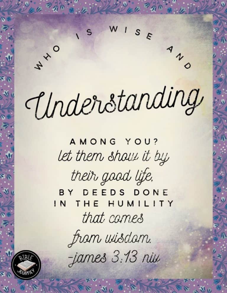 James 3:13 NIV Picture Bible Verse