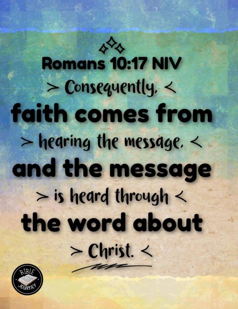 The Truth of God's Word Bible Verse Romans 10:17 NIV