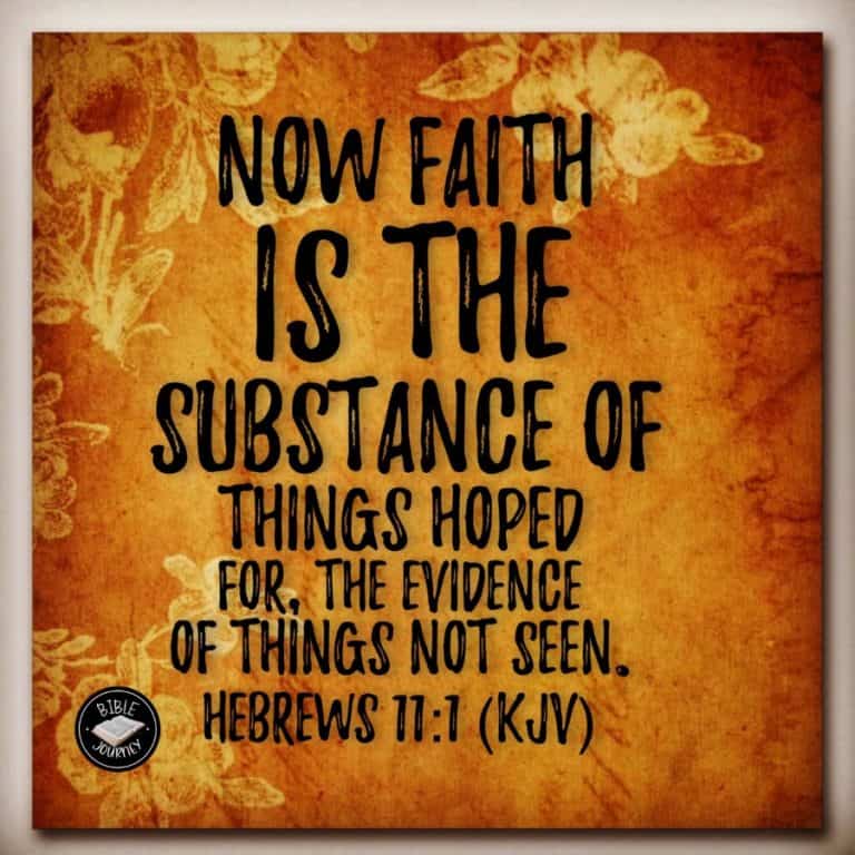 [Hebrews 11:1 KJV] Now faith is the substance of things hoped for, the evidence of things not seen.