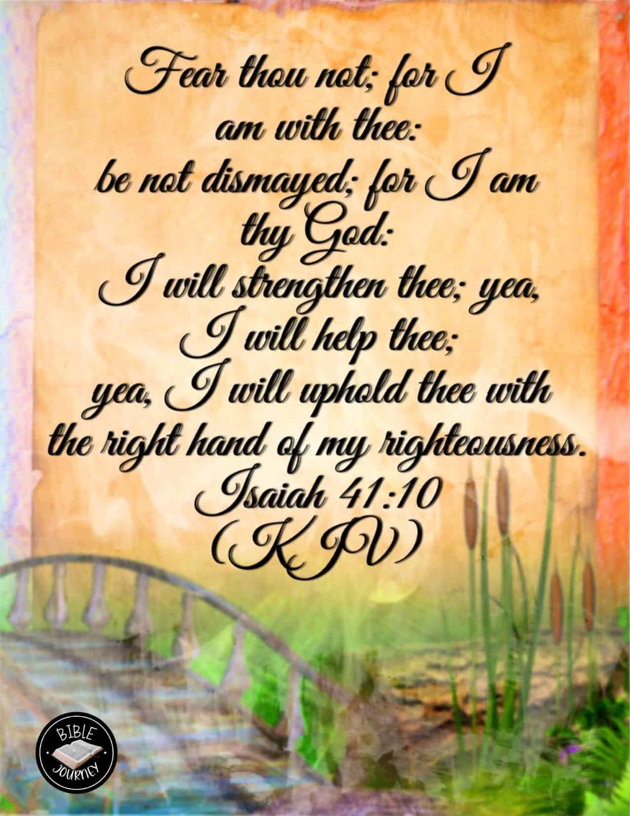 Isaiah 41 10 KJV Picture Bible Verses