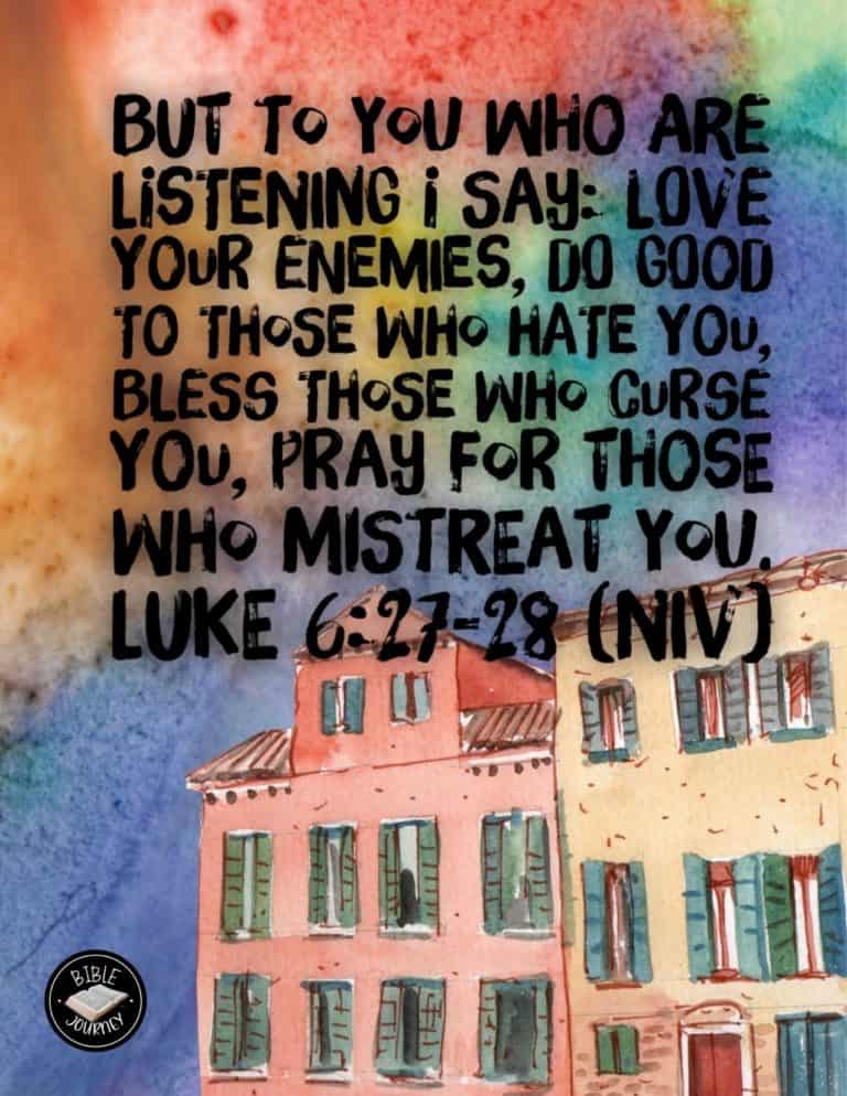 Blessing bible verse Luke 6:27-28 NIV