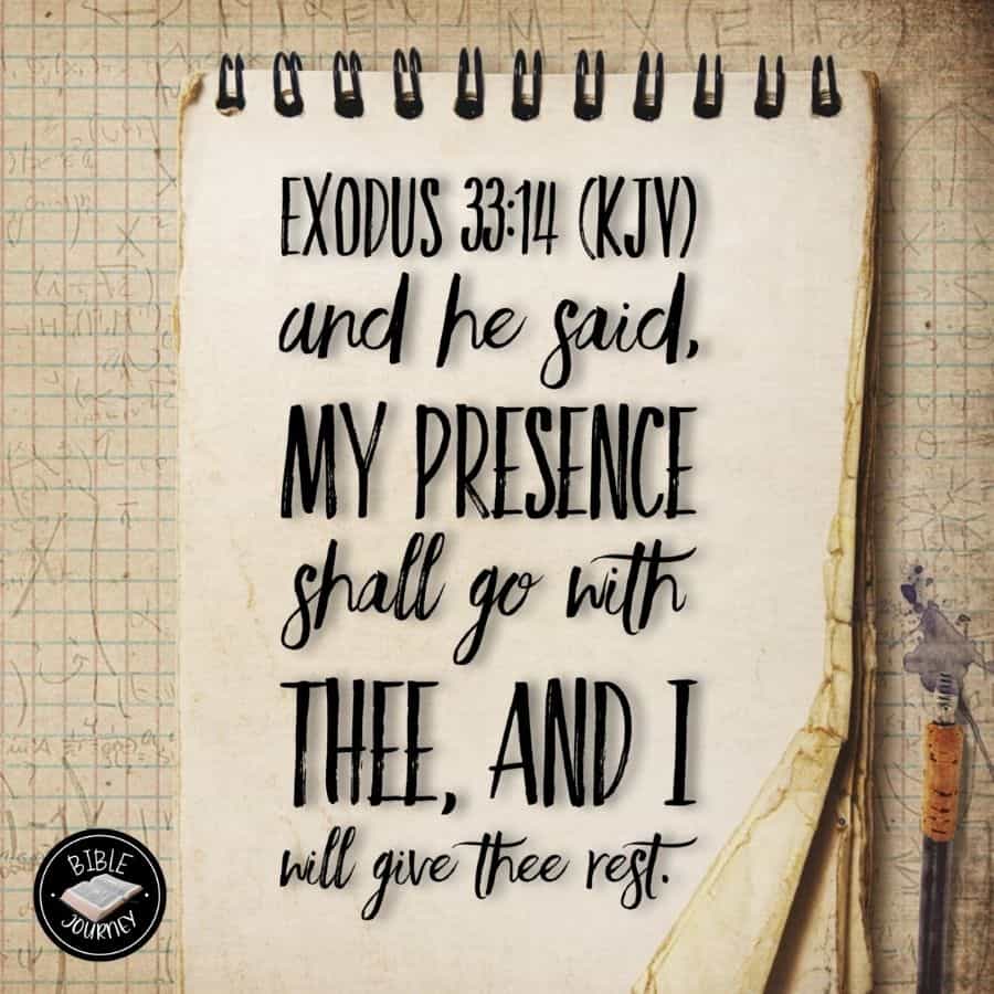 Exodus 33:14 - I Will Give Thee Rest Bible Journaling Kit