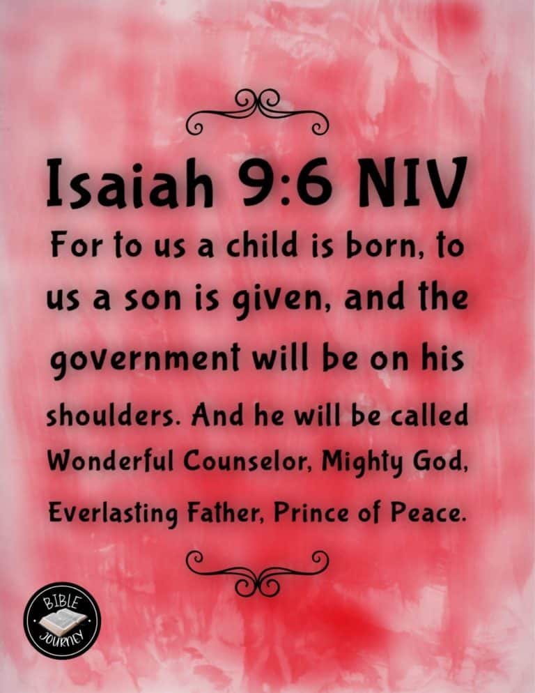 Picture Bible Verses-14 Isaiah 9:6 NIV - Picture Bible Verse.