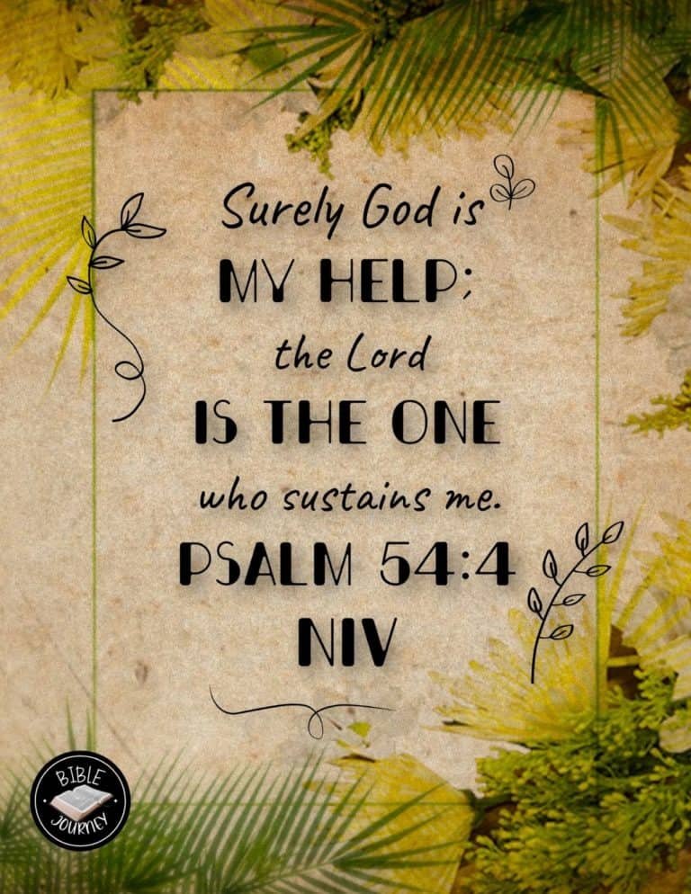 Picture Bible Verses-15 Psalm 54:4 NIV - Picture Bible Verse.