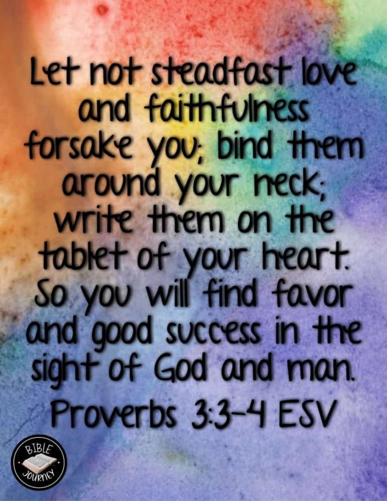 Picture Bible Verses-15 Proverbs 3:3-4 ESV - Picture Bible Verse.