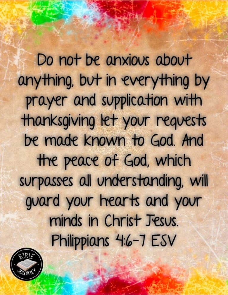 Philippians 4:6-7 ESV - Power of Prayer Picture Bible Verse