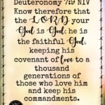 God's Promises - Deuteronomy 7:9 NIV