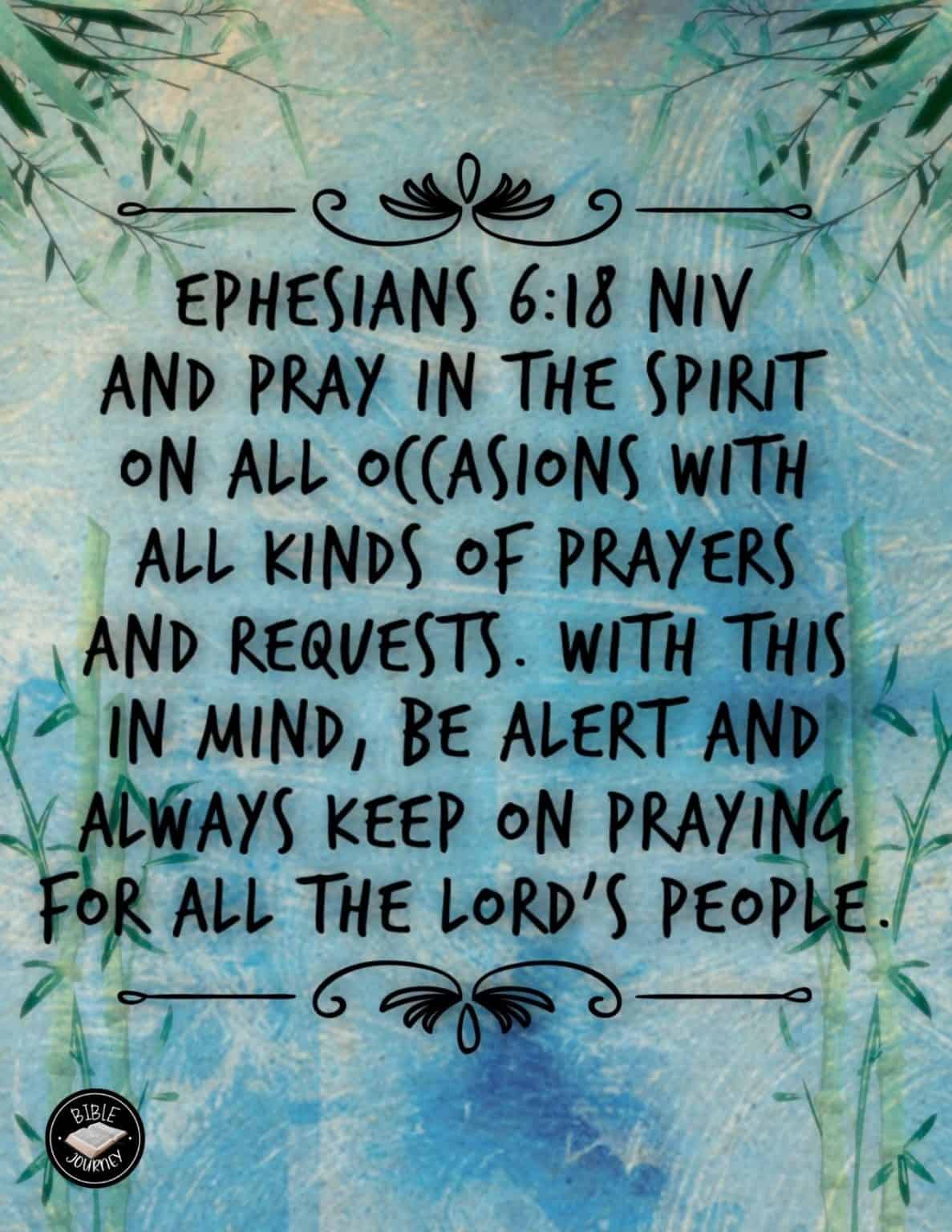 ephesians 6 10 18 niv