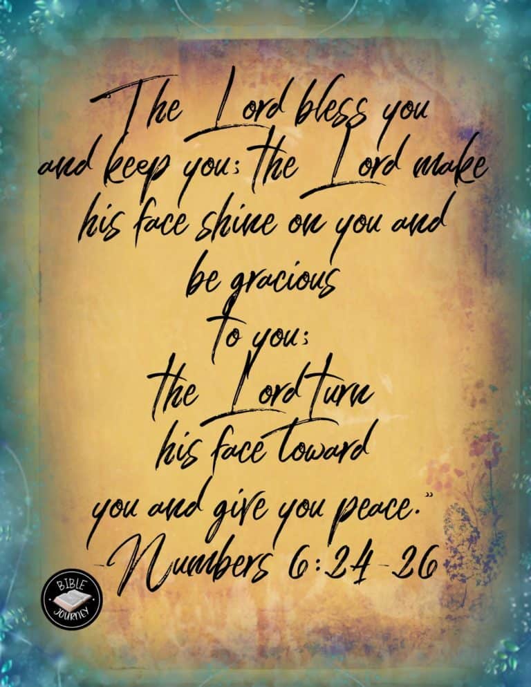 Picture Bible Verse About Blessings Numbers 6:24-26