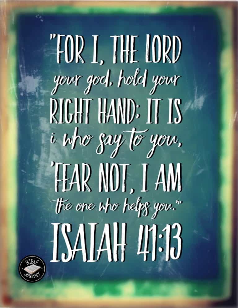 Bible Verse for Dealing with Anxiety Isaiah 41:13 ESV