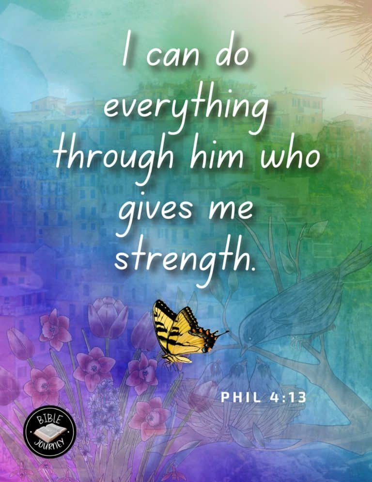 Addiction Bible Verse; Inspirational Bible Verse - Philippians 4:13 NLT