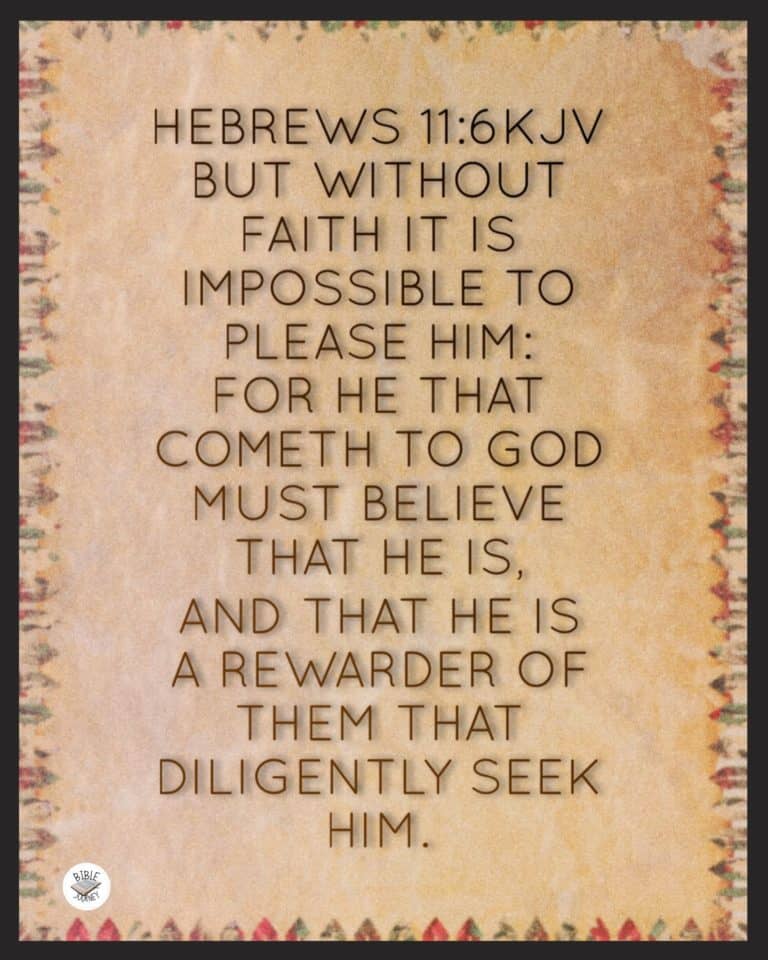 Printable 8x10 scripture wall art. Download Free. [Hebrews 11:6 KJV]