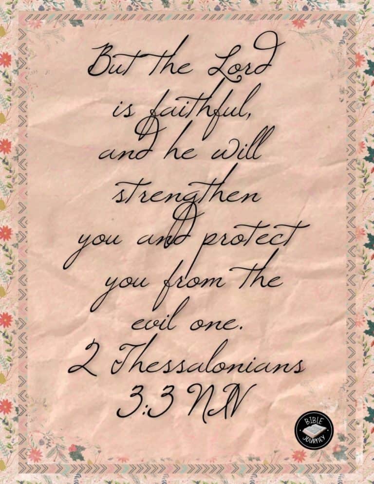 Bible Verse Image - 2 Thessalonians 3:3 NIV