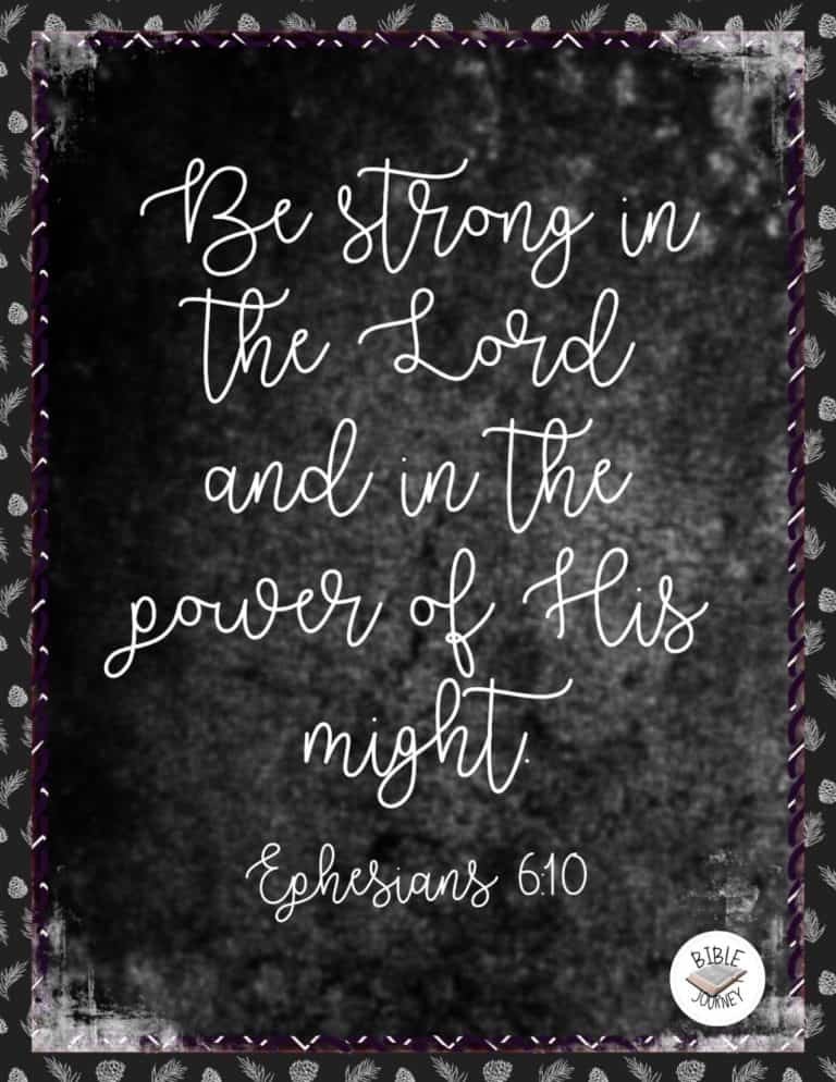 Ephesians 6:10 Picture Bible Verse
