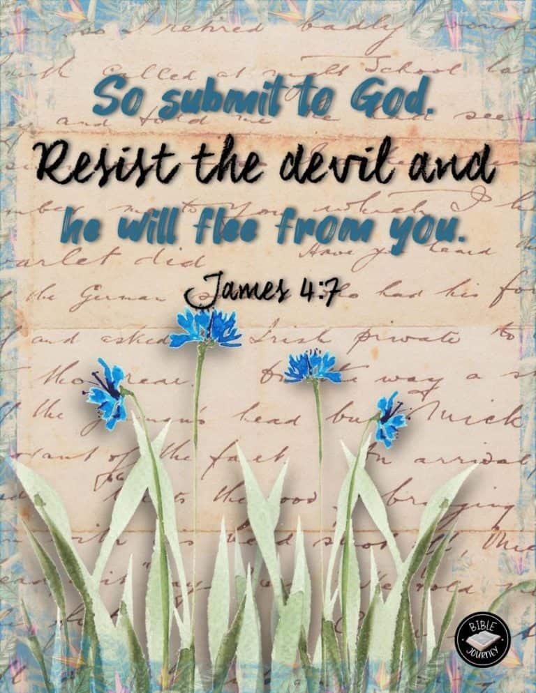 Jams 4:7 NET Picture Bible Verse
