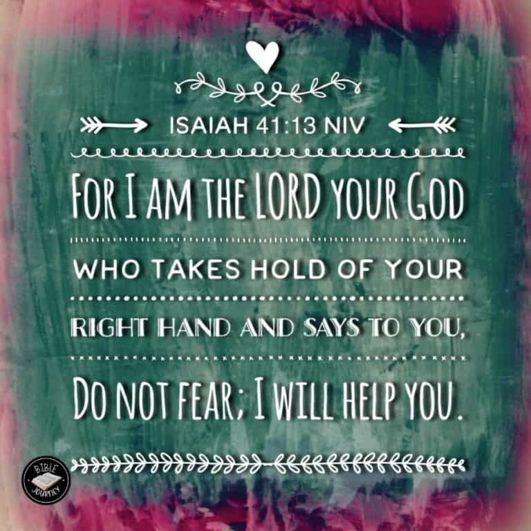 Isaiah 41:13 NIV - Do Not Fear; I Will Help You.