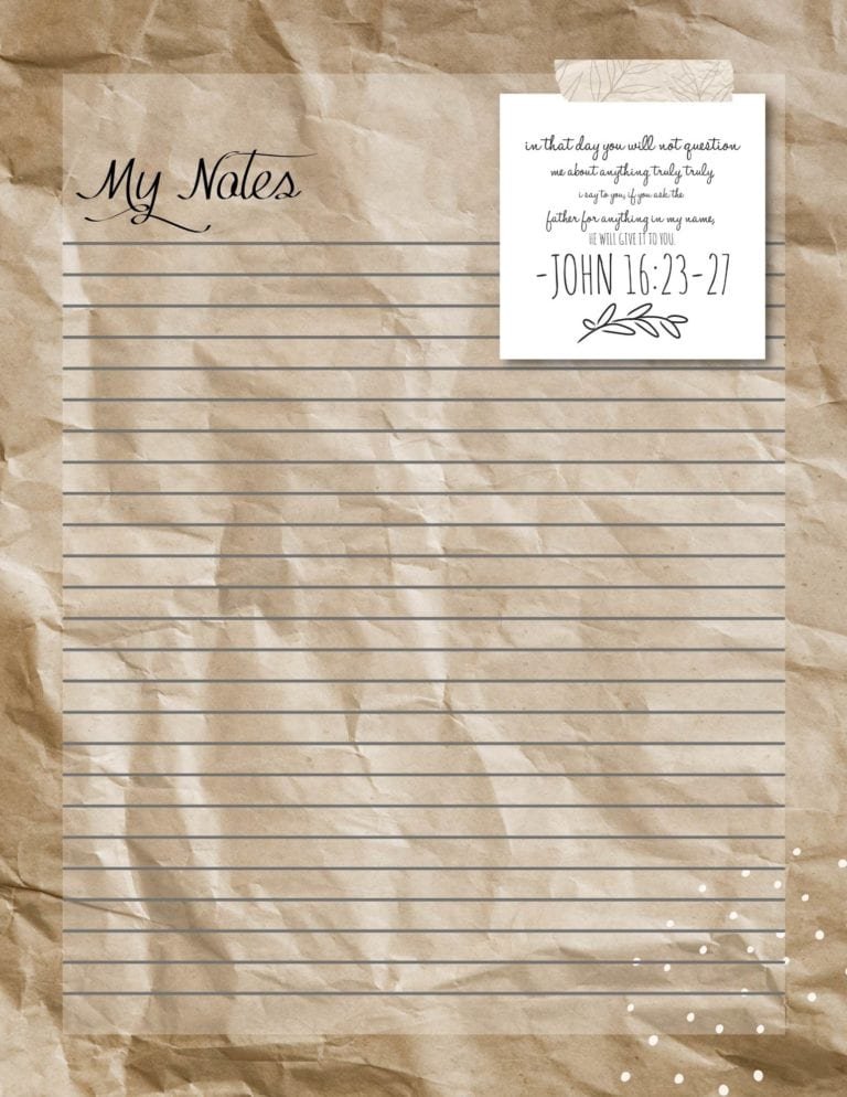Scripture Notepaper