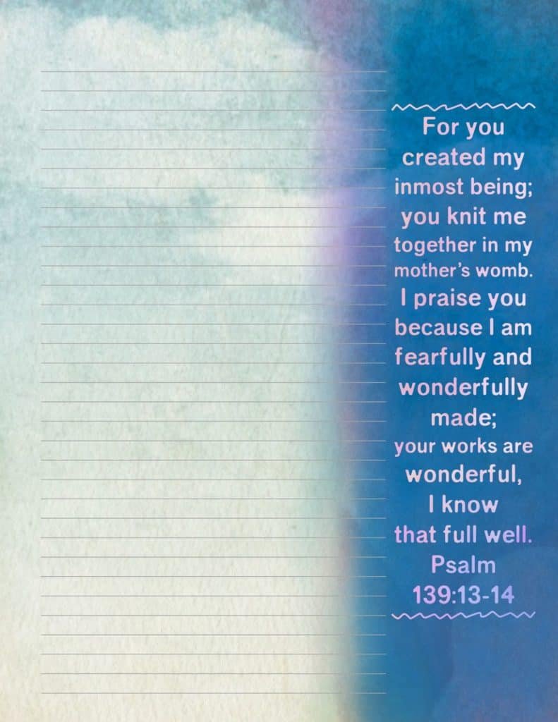 Printable Scripture Stationery and Notepaper – Bible Journey