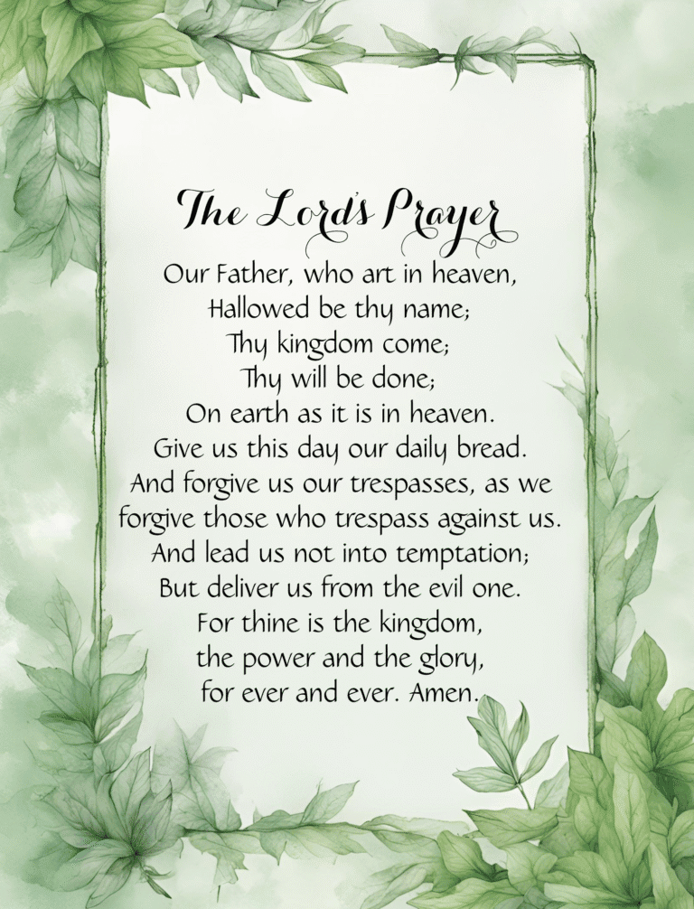Lord's Prayer Art Available on decor, gifts, stationery and More at Our Bible Journey's Zazzle Store